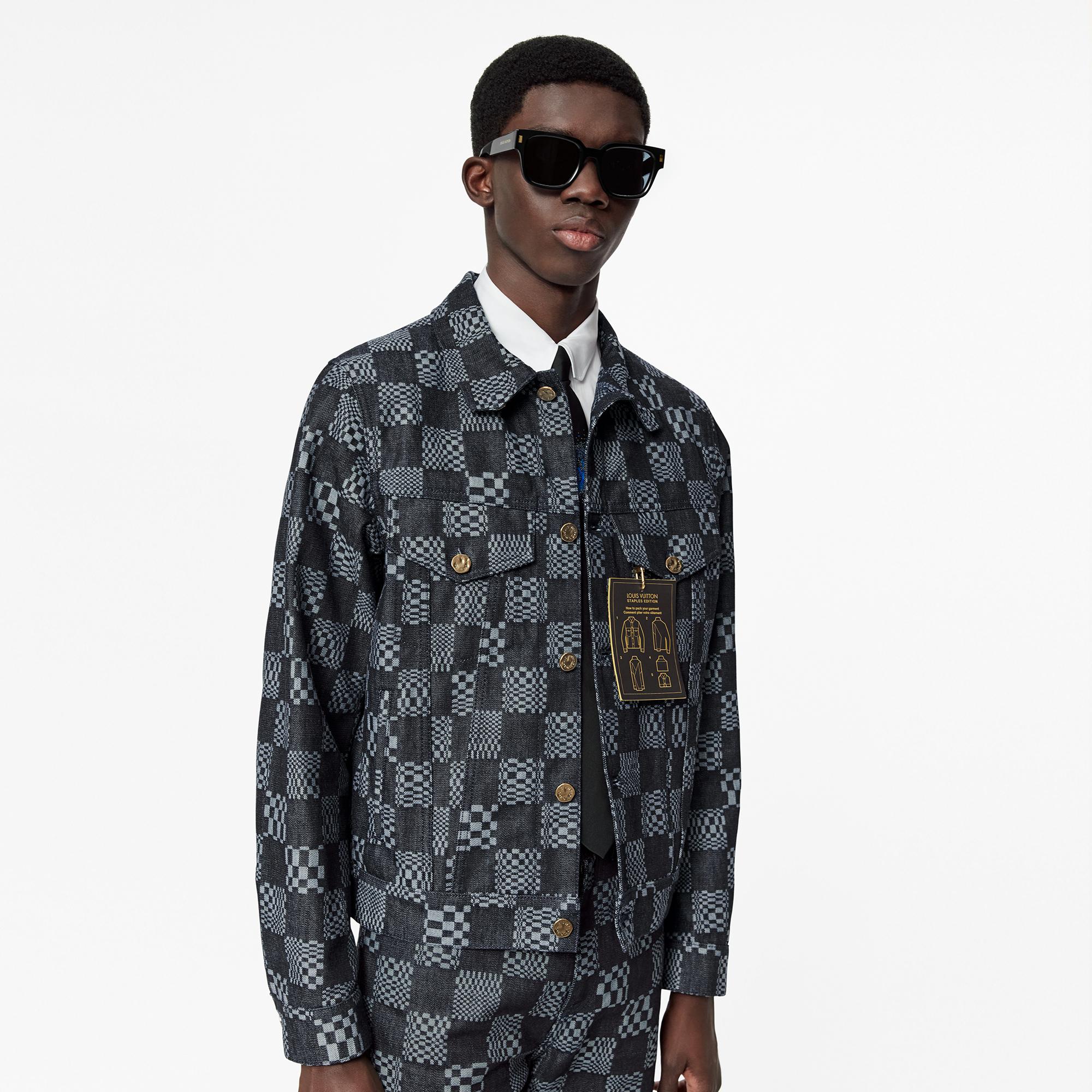 Veste louis best sale vuitton homme damier